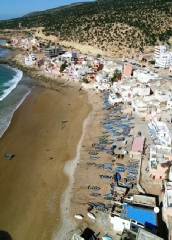 panoramic view of taghazout